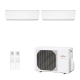Ar-Condicionado Multi Split Inverter Fujitsu 18.000 (2x Evap HW 9.000) Quente/Frio 220V