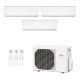 Ar-Condicionado Multi Split Inverter Fujitsu 18.000 BTUs (1x Evap HW 7.000 + 1x Evap HW 9.000 + 1x Evap HW 12.000) Quente/Frio 220V