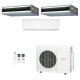 Ar-Condicionado Multi Split Inverter Fujitsu 23.000 (1x Evap HW 7.000 + 2x Evap Duto 9.000) Quente/Frio 220V