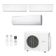 Ar-Condicionado Multi Split Inverter Fujitsu 23.000 BTUs (1x Evap HW 7.000 + 1x Evap HW 9.000 + 1x Evap HW 18.000) Quente/Frio 220V