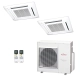 Ar-Condicionado Multi Split Inverter Fujitsu 35.000 (2x Evap Cassete 4 Vias 18.000) Quente/Frio 220V