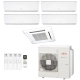 Ar-Condicionado Multi Split Inverter Fujitsu 45.000 (2x Evap HW 7.000 + 2x Evap HW 12.000 + 1x Evap Cassete 4 Vias 18.000) Quente/Frio 220V