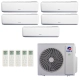 Ar-Condicionado Multi Split Inverter Gree 48.000 (3x Evap HW 9.000 + 1x Evap HW 12.000 + 1x Evap HW 24.000) Quente/Frio 220V