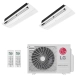 Ar-Condicionado Multi Split Inverter LG 18.000 (1x Evap Cassete 1 Via 9.000 + 1x Evap Cassete 1 Via 12.000) Quente/Frio 220V								
