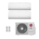 Ar-Condicionado Multi Split Inverter LG 18.000 (1x Evap HW 7.000 + 1x Evap HW 12.000) Quente/Frio 220V