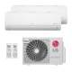 Ar-Condicionado Multi Split Inverter LG 18.000 (2x Evap HW 9.000) Quente/Frio 220V