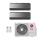 Ar-Condicionado Multi Split Inverter LG 18.000 BTUs (2x Evap HW Artcool 11.900) Quente/Frio 220V