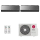 Ar-Condicionado Multi Split Inverter LG 21.000 (1x Evap HW Artcool 9.000 + 1x Evap HW 18.000) Quente/Frio 220V