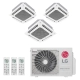Ar-Condicionado Multi Split Inverter LG 21.000 (2x Evap Cassete 4 Vias 9.000 + 1x Evap Cassete 4 Vias 12.000) Quente/Frio 220V