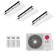 Ar-Condicionado Multi Split Inverter LG 21.000 (3x Evap Cassete 1 Via 9.000) Quente/Frio 220V