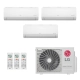 Ar-Condicionado Multi Split Inverter LG 21.000 BTUs (2x Evap HW 7.000 + 1x Evap HW 12.000) Quente/Frio 220V