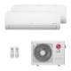 Ar-Condicionado Multi Split Inverter LG 24.000 (1x Evap HW 9.000 + 1x Evap HW 18.000) Quente/Frio 220V								