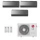 Ar-Condicionado Multi Split Inverter LG 24.000 (1x Evap HW Artcool 7.000 + 1x Evap HW Artcool 9.000 + 1x Evap HW Artcool 18.000) Quente/Frio 220V