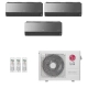 Ar-Condicionado Multi Split Inverter LG 24.000 (1x Evap HW Artcool 7.000 + 1x Evap HW Artcool 9.000 + 1x Evap HW Artcool 18.000) Quente/Frio 220V