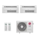 Ar-Condicionado Multi Split Inverter LG 24.000 (2x Evap Cassete 1 Via 18.000) Quente/Frio 220V
