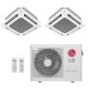 Ar-Condicionado Multi Split Inverter LG 24.000 (2x Evap Cassete 4 Vias 18.000) Quente/Frio 220V