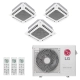 Ar-Condicionado Multi Split Inverter LG 24.000 (2x Evap Cassete 4 Vias 9.000 + 1x Evap Cassete 4 Vias 18.000) Quente/Frio 220V