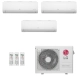 Ar-Condicionado Multi Split Inverter LG 24.000 (2x Evap HW 7.000 + 1x Evap HW 18.000) Quente/Frio 220V								