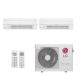 Ar-Condicionado Multi Split Inverter LG 24.000 BTUs (1x Evap Cassete 1 Via 9.000 + 1x Evap Cassete 1 Via 18.000) Quente/Frio 220V