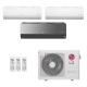 Ar-Condicionado Multi Split Inverter LG 24.000 BTUs (2x Evap HW 9.000 + 1x Evap HW Artcool 9.000) Quente/Frio 220V