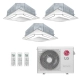 Ar-Condicionado Multi Split Inverter LG 24000 (2x Evap Cassete 4 Vias 9.000 + 1x Evap Cassete 4 Vias 12.000) Quente/Frio 220V