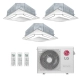Ar-Condicionado Multi Split Inverter LG 24000 (2x Evap Cassete 4 Vias 9.000 + 1x Evap Cassete 4 Vias 12.000) Quente/Frio 220V