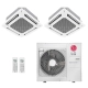 Ar-Condicionado Multi Split Inverter LG 30.000 (1x Evap Cassete 4 Vias 12.000 + 1x Evap Cassete 4 Vias 24.000) Quente/Frio 220V