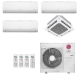 Ar-Condicionado Multi Split Inverter LG 30.000 (2x Evap HW 9.000 + 1x Evap HW 12.000 + 1x Evap Cassete 4 Vias 18.000) Quente/Frio 220V
