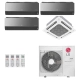 Ar-Condicionado Multi Split Inverter LG 30.000 (3x Evap HW Artcool 9.000 + 1x Evap Cassete 4 Vias 24.000) Quente/Frio 220V