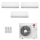 Ar-Condicionado Multi Split Inverter LG 30.000 BTUs (1x Evap HW 9.000 + 1x Evap HW 12.000 + 1x Evap HW 24.000) Quente/Frio 220V