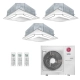Ar-Condicionado Multi Split Inverter LG 30.000 BTUS (1x Evap K7 4 Vias 9.000 + 1x Evap K7 4 Vias 12.000 + 1x Evap K7 4 Vias 18.000) Quente/Frio 220V