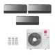 Ar-Condicionado Multi Split Inverter LG 30.000 BTUs (2x Evap HW Artcool 11.900 + 1x Evap HW Artcool 17.100) Quente/Frio 220V