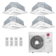 Ar-Condicionado Multi Split Inverter LG 30.000 BTUs (2x Evap K7 4 Vias 9.000 + 1x Evap K7 4 Vias 12.000 + 1x Evap K7 4 Vias 18.000) Quente/Frio 220V