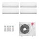 Ar-Condicionado Multi Split Inverter LG 30.000 BTUs (3x Evap HW 9.000 + 1x Evap HW 12.000) Quente/Frio 220V