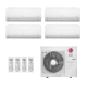 Ar-Condicionado Multi Split Inverter LG 30.000 BTUs (4x Evap HW 9.000) Quente/Frio 220V