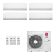 Ar-Condicionado Multi Split Inverter LG 30.000 BTUs (4x Evap HW 9.000) Quente/Frio 220V