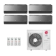 Ar-Condicionado Multi Split Inverter LG 30.000 BTUs (4x Evap HW Artcool 11.900) Quente/Frio 220V