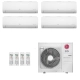 Ar-Condicionado Multi Split Inverter LG 36.000 (1x Evap HW 7.000 + 1x Evap HW 12.000 + 2x Evap HW 18.000) Quente/Frio 220V															