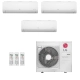 Ar-Condicionado Multi Split Inverter LG 36.000 (1x Evap HW 7.000 + 1x Evap HW 9.000 + 1x Evap HW 24.000) Quente/Frio 220V