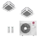 Ar-Condicionado Multi Split Inverter LG 36.000 (2x Evap Cassete 4 Vias 18.000) Quente/Frio 220V