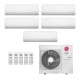 Ar-Condicionado Multi Split Inverter LG 36.000 BTUs (4x Evap HW 9.000 + 1x Evap HW 12.000) Quente/Frio 220V