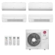 Ar-Condicionado Multi Split Inverter LG 48.000 (1x Evap HW 7.000 + 1x Evap HW 12.000 + 2x Evap Cassete 1 Via 18.000) Quente/Frio 220V
