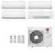 Ar-Condicionado Multi Split Inverter LG 48.000 (2x Evap HW 7.000 + 1x Evap HW 12.000 + 1x Evap Cassete 1 Via 18.000) Quente/Frio 220V
