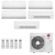 Ar-Condicionado Multi Split Inverter LG 48.000 (2x Evap HW 9.000 + 1x Evap HW 12.000 + 2x Evap Cassete 1 Via 18.000) Quente/Frio 220V