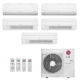 Ar-Condicionado Multi Split Inverter LG 48.000 (2x Evap HW 9.000 + 3x Evap Cassete 1 Via 18.000) Quente/Frio 220V