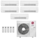 Ar-Condicionado Multi Split Inverter LG 48.000 (5x Evap Cassete 1 Via 12.000) Quente/Frio 220V