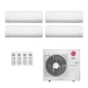 Ar-Condicionado Multi Split Inverter LG 48.000 BTUs (3x Evap HW 9.000 + 1x Evap HW 24.000) Quente/Frio 220V