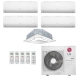 Ar-Condicionado Multi Split Inverter LG 48.000 BTUs (4x Evap HW 9.000 + 1x Evap Cassete 4 Vias 12.000) Quente/Frio 220V