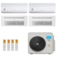 Ar-Condicionado Multi Split Inverter Midea 36.000 (2x Evap HW 9.000 + 1x Evap Cassete 1 Via 12.000 + 1x Evap Cassete 1 Via 18.000) Quente/Frio 220V								