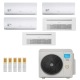 Ar-Condicionado Multi Split Inverter Midea 42.000 (3x Evap HW 9.000 + 1x Evap Cassete 1 Via 12.000 + 1x Evap Cassete 1 Via 18.000) Quente/Frio 220V								